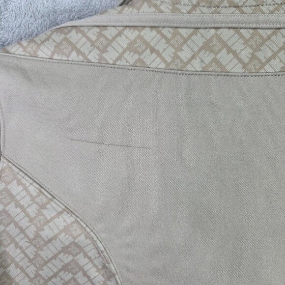 Womens Nike Beige Patterned Panels Jacket Full Zip Polyester Cotton Blend Size M - Picture 6 of 10